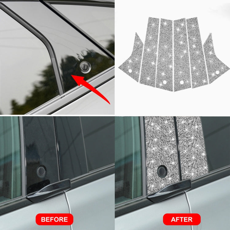 For Ford Mustang Mach E 2021 Car B-pillar Diamond Decorative Sticker, B-pillar