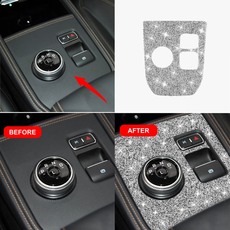 For Ford Mustang Mach E 2021 Car Gear Panel Diamond Decorative Sticker, Gear Panel