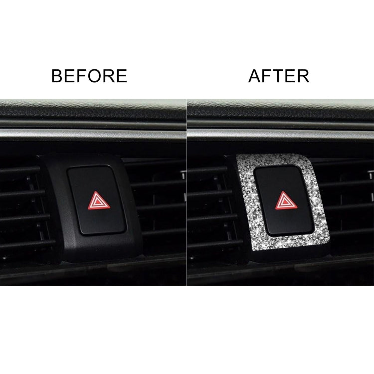 For Honda Civic 2016-2019 Car Warning Light Frame Diamond Decorative Sticker, Left-hand Drive, Warning Light Frame, Left-hand Drive