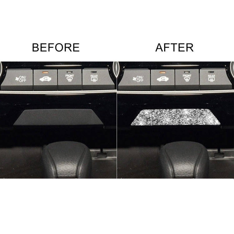 For Honda Civic 2016-2019 Car Storage Compartment Diamond Decorative Sticker, Left and Right Drive, Storage Compartment