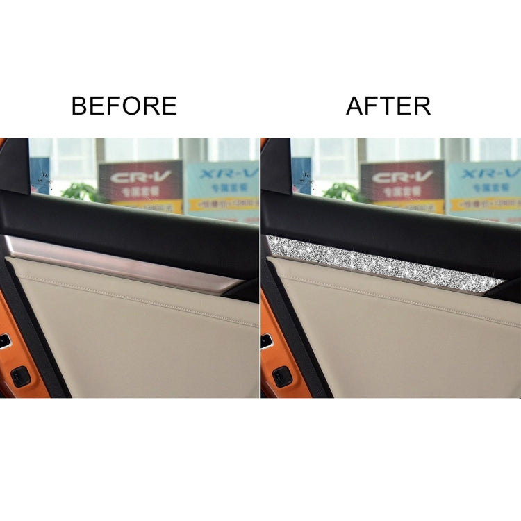 For Honda Civic 2016-2019 Car Door Strip Diamond Decorative Sticker, Left and Right Drive, Door Strip