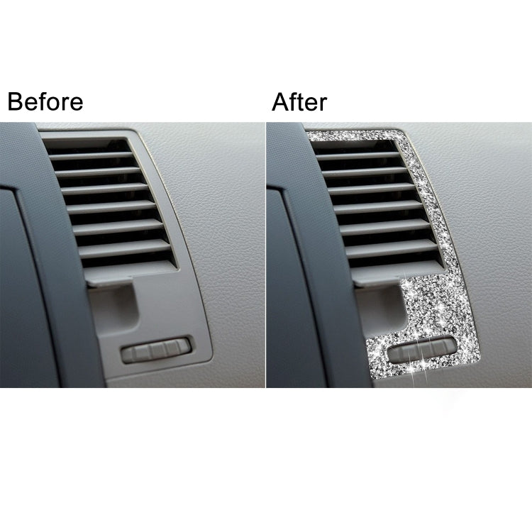 For Nissan 350Z 2006-2009 Car Center Ventilation Exhaust Outlet Diamond Sticker,Left and Right Drive Universal, Car Center Ventilation Exhaust Outlet