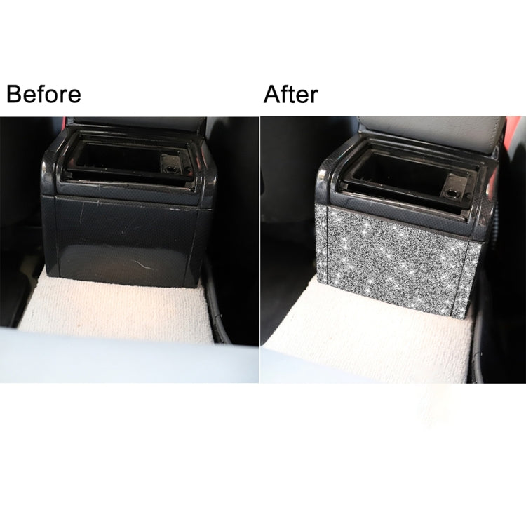 Car Rear Seat Air Outlet Panel Diamond Decoration Sticker, Left and Right Drive, Rear Seat Air Outlet Panel