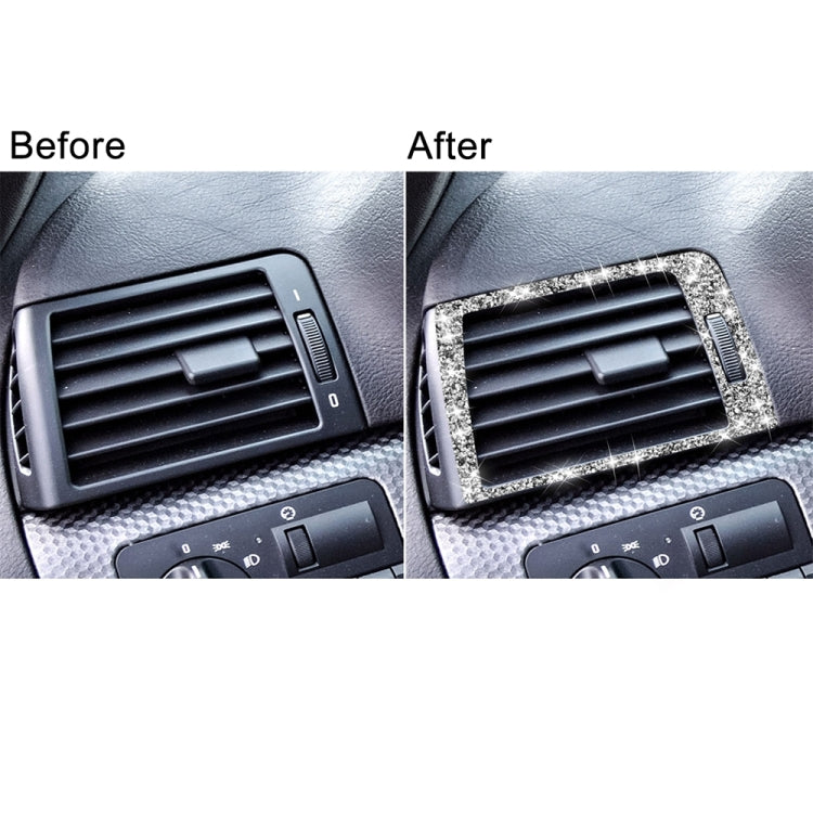Car Left Right Air Outlet Diamond Decoration Sticker, Left and Right Drive, Left Right Air Outlet