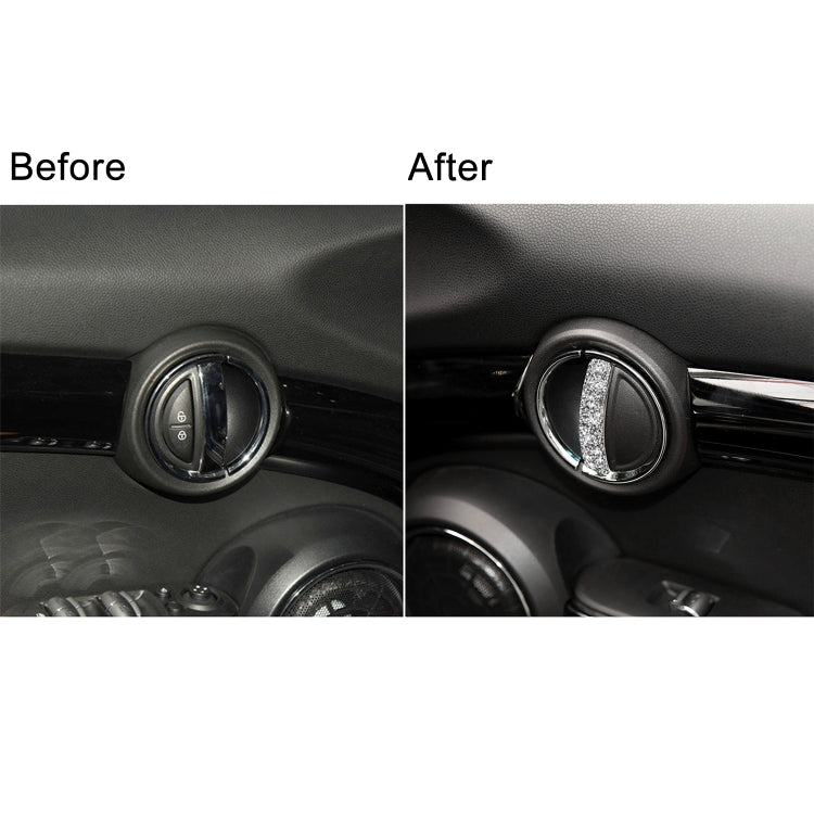 For BMW Mini Cooper Clubman Countryman F55 4pcs Car F Chassis Door Handle Diamond Decoration Sticker, For BMW Mini Cooper Clubman Countryman F55