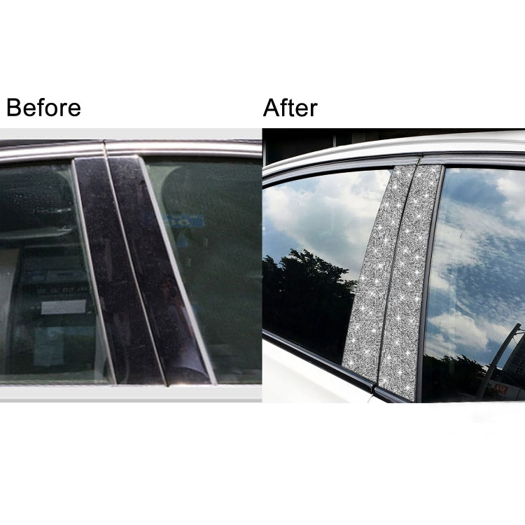 For BMW X5 E70 2008-2013 8pcs Car B-Pillar Diamond Decoration Sticker, B-Pillar