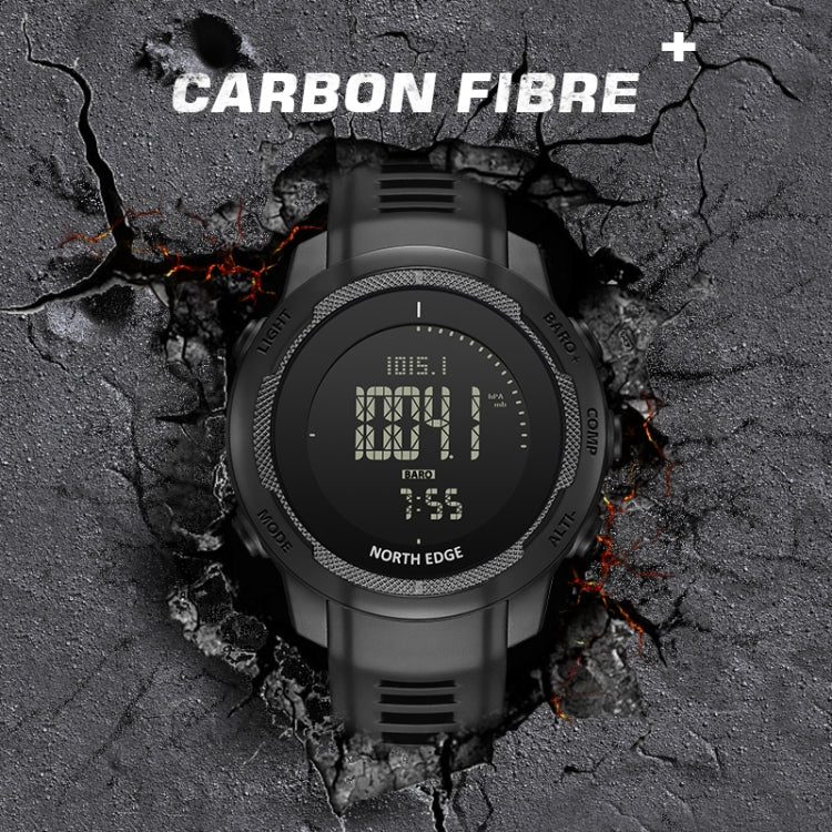 NORTH EDGE VERTICO Carbon Fiber Outdoor Sports Multifunctional Electronic Watch, VERTICO