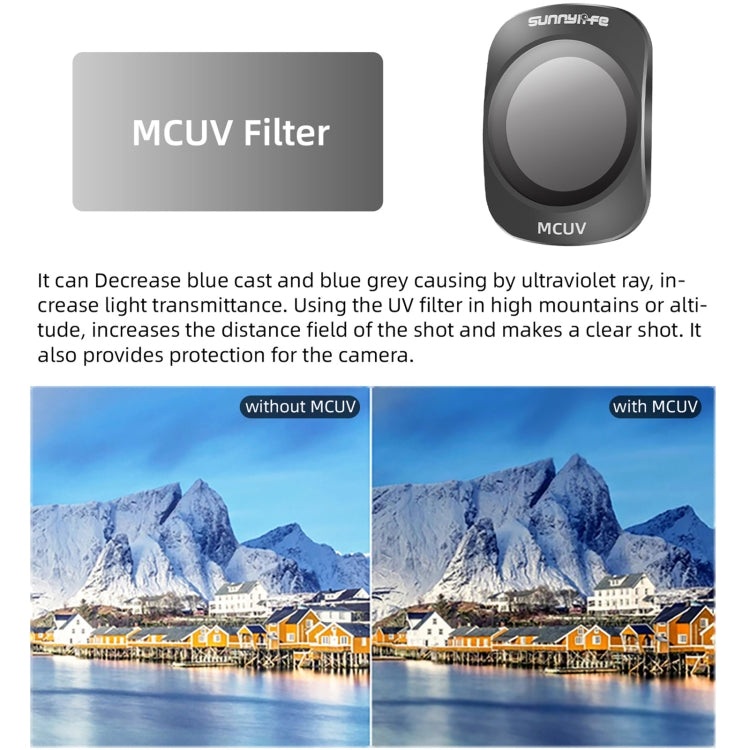 For DJI OSMO Pocket 3 Sunnylife Camera Lens Magnetic Metal Filter, MCUV, ND8, ND16, ND32, ND64, ND256, ND8PL, ND16PL, ND32PL, ND64PL, CPL, 3 in 1 CPL ND8/16, 3 in 1 ND16/64/256, 4 in 1 ND8/16/32/64, 4 in 1 ND8/16/32/64PL, 4 in 1 MCUV CPL ND32/64...