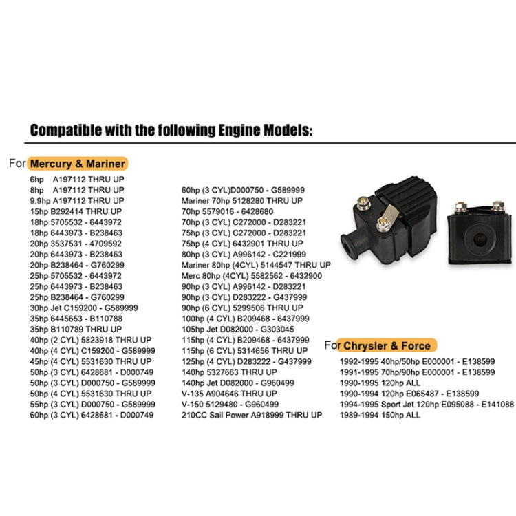 A6943 Car Ignition Coils 339-832757A for Mercury, For Mercury