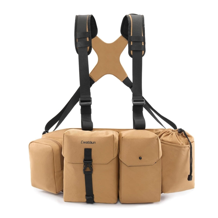 Cwatcun D104 Camera Waist Pack Vest Bag, 59.5 x 9.5 x 21cm, 75 x 10.5 x 27.5cm