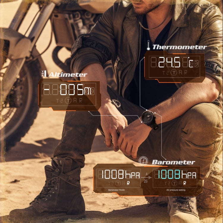 NORTH EDGE MarsPro Carbon Fiber Outdoor Sports Multifunctional Electronic Watch, MarsPro
