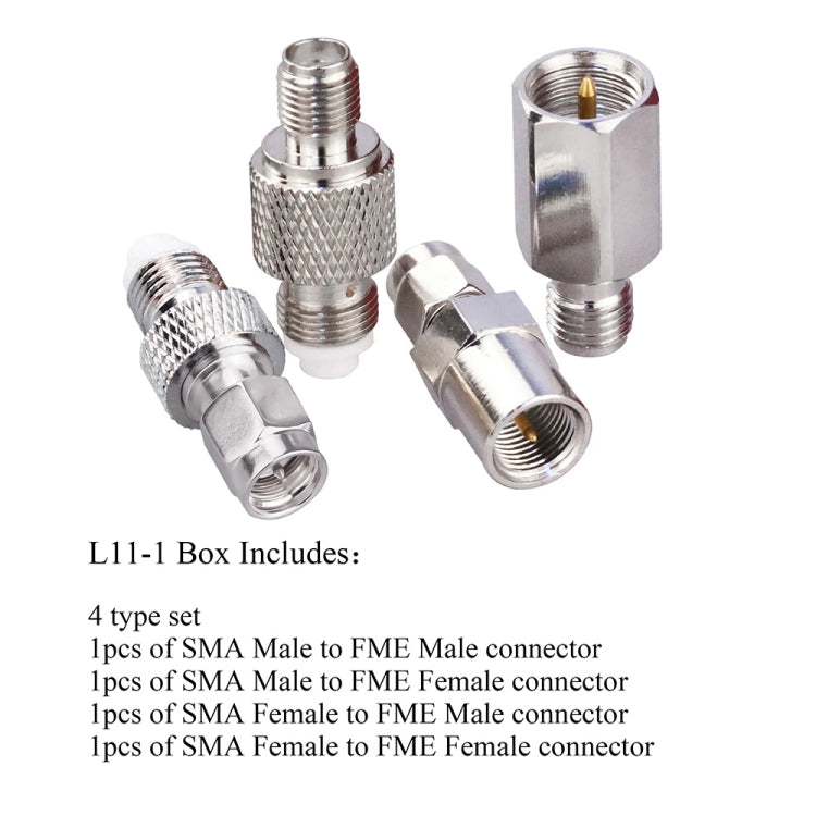 4 in 1 SMA to FME Adapter Set, 4 in 1 SMA to FME
