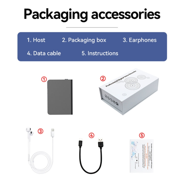 Q61A Portable Smart Voice Recorder Support APP Control, Q61A