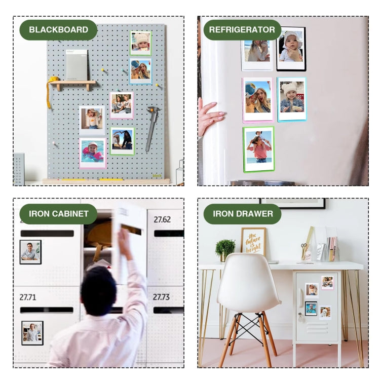 5pcs Magnetic Picture Photo Bag Album Frame, 5 inch, 6 inch, 7 inch