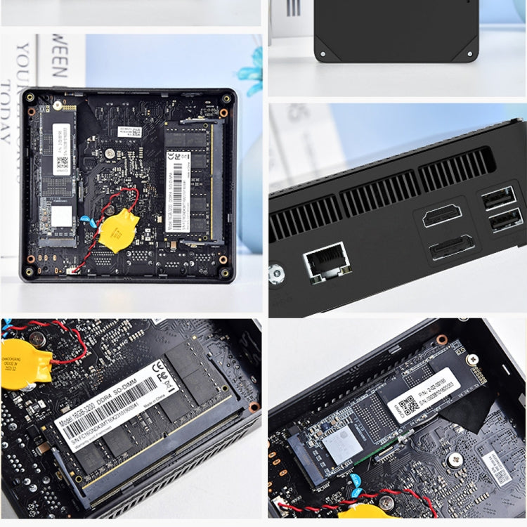 Jumper N100 II Mini PC, Intel 12th Generation Alder Lake-N N100 Quad-core 3.4GHz, RAM: 8GB, ROM: 256GB, Support HDMI(EU Plug), Jumper N100 II