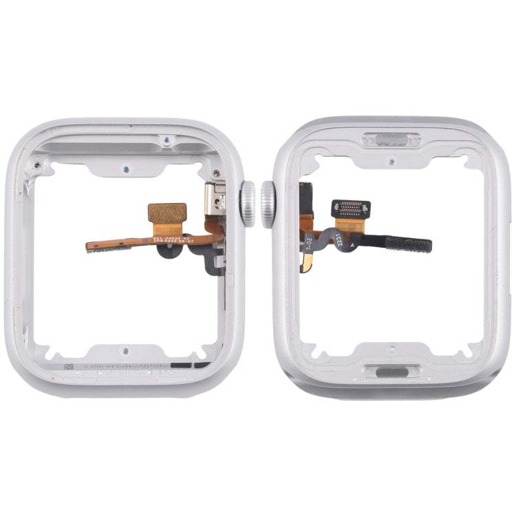 Aluminium Alloy Middle Frame Bezel Plate with Crown Spin Axis Flex Cable, For Apple Watch Series 8 / 9 45MM LTE, For Apple Watch Series 8 / 9 45MM GPS, For Apple Watch Series 8 / 9 41MM LTE, For Apple Watch Series 8 / 9 41MM GPS
