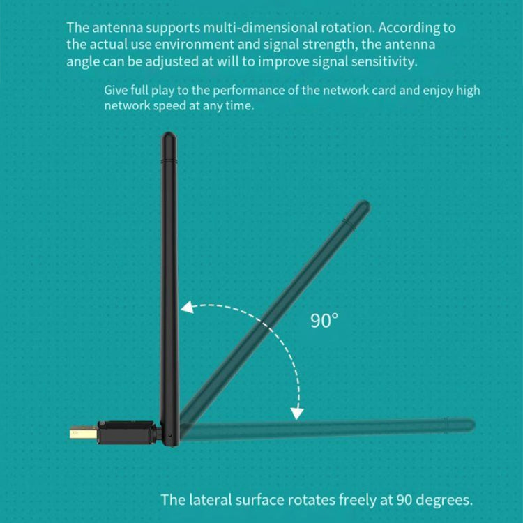 EDUP EP-AX300GS 300Mbps WiFi 6 Nano Wireless Dongle Single Band USB WiFi Adapter, EP-AX300GS