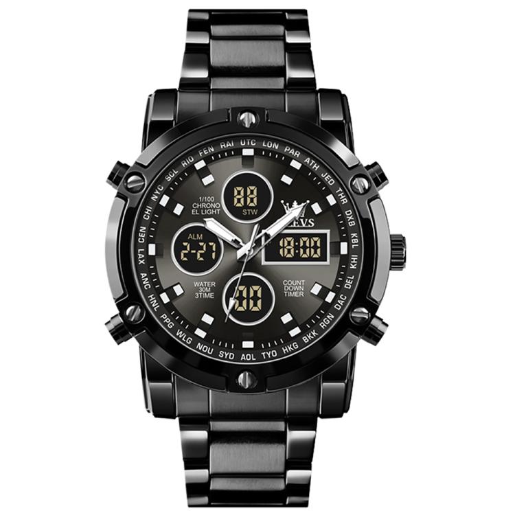 OLEVS 1106 Men Luminous Waterproof Smart Electronic Watch