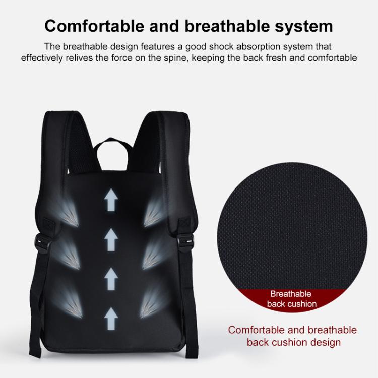 Cwatcun D6 Large II Camera Backpack Outdoor Waterproof Nylon DSLR Photography Bag, 32 x 17 x 41.5cm