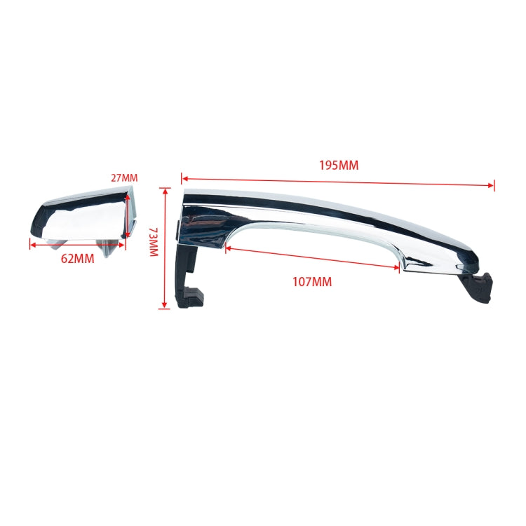 Car Right Front Door Outside Handle 82652-2P030 for Kia Sorento 2011-2015, Fr Kia Sorento 2011-2015