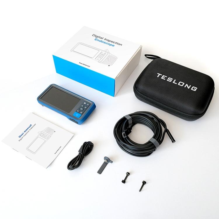 TESLONG MS450 4.5 Inch Large Screen Endoscope Auto Repair Tools, 8mm Dual Lens / 3m, 8mm Dual Lens / 10m, 8mm Dual Lens / 15m