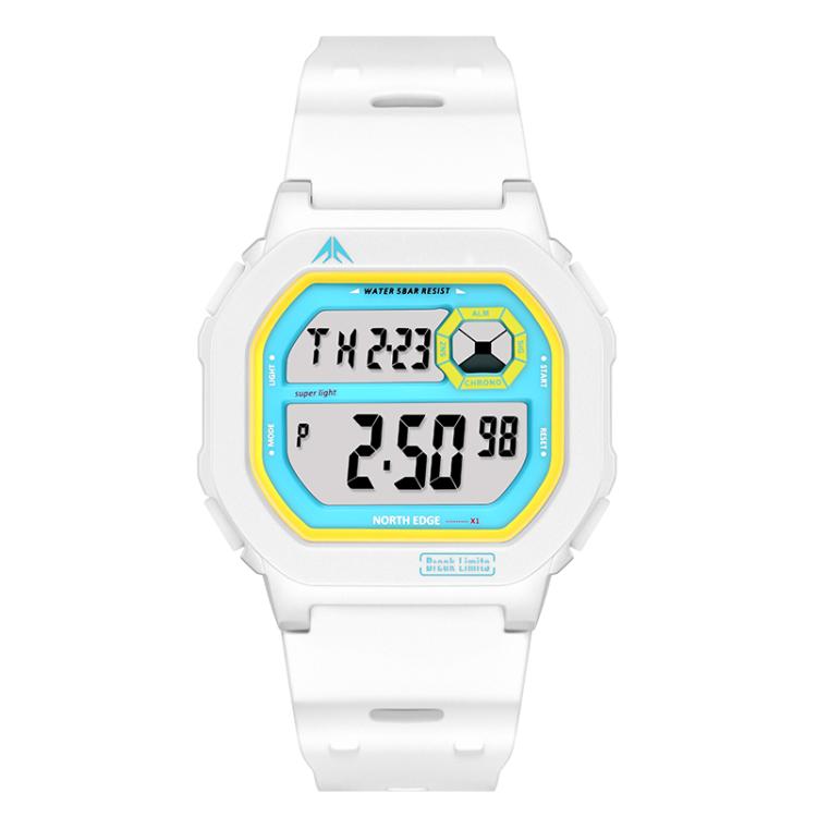 NORTH EDGE X1 Outdoor Single Display Square Waterproof Luminous Electronic Watch