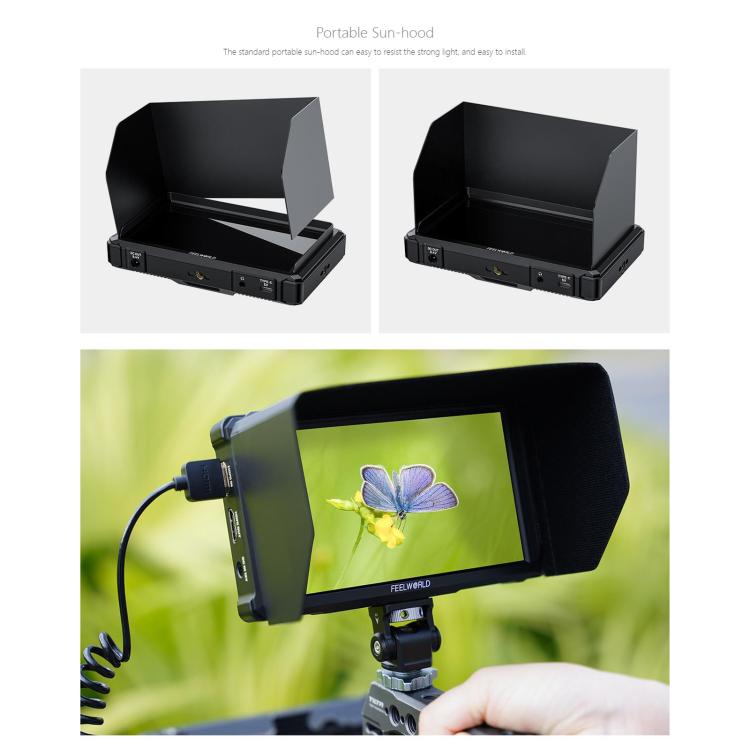 FEELWORLD FW568 Pro 6-inch 1200nit High Bright Camera DSLR Monitor 4K HDMI 60Hz IPS Screen, FW568 Pro