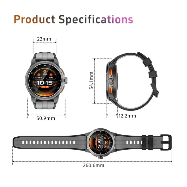 GR5 1.43 inch AMOLED Screen Urban Fitness Smart Watch IP68 Support Heart Rate Monitoring