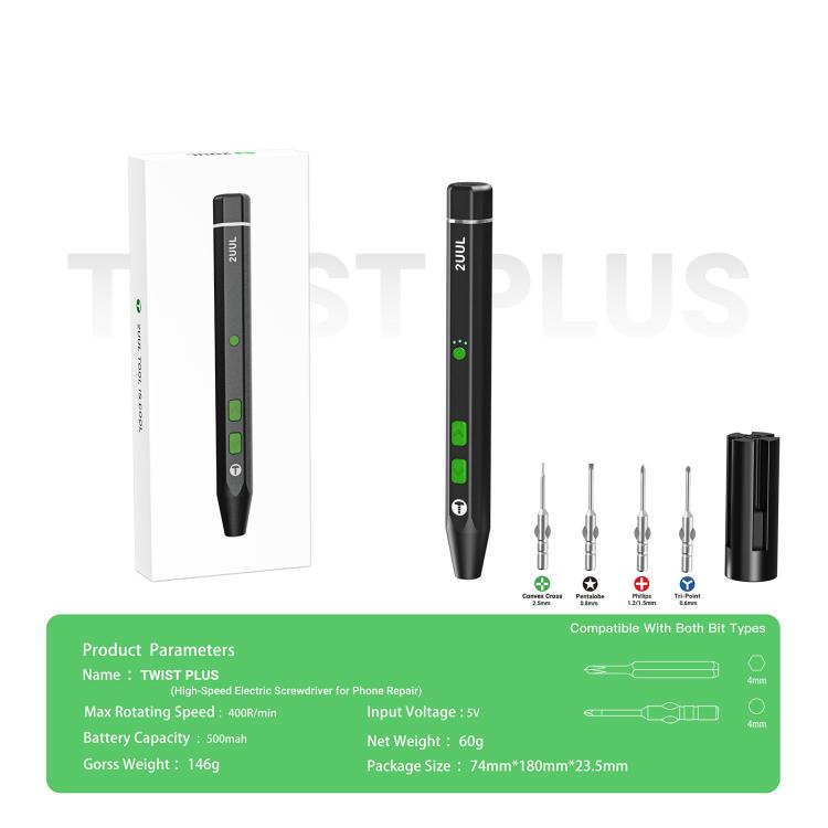 2UUL Twist Plus High-Speed Electric Screwdriver Set, 2UUL Twist Plus