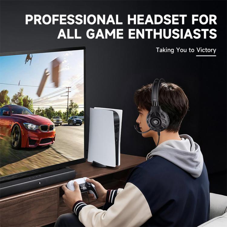 SoulBytes S200 3.5mm USB Wired LED Gaming Headset with Mic, S200