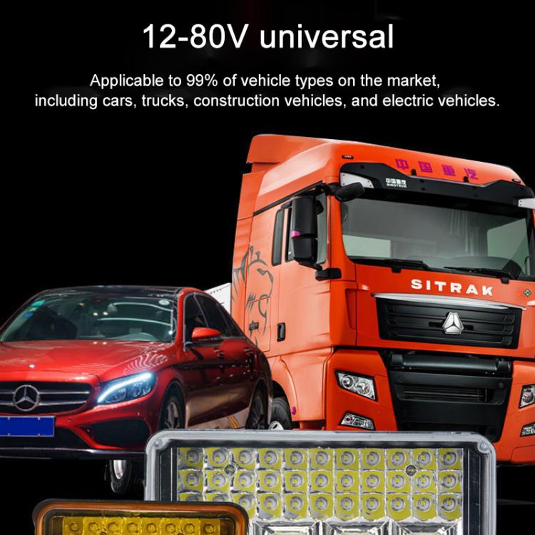 DC 12V-80V LED Super Bright Headlight Beam Driving Light for Electric Vehicle, Tractor, ATV/UTV, 15-LEDs Single Light, 3 inch 18-LEDs Single Light, 4 inch 30-LEDs High Low Light, 5 inch 48-LEDs High Low Light, 7 inch 57-LEDs High Low Light