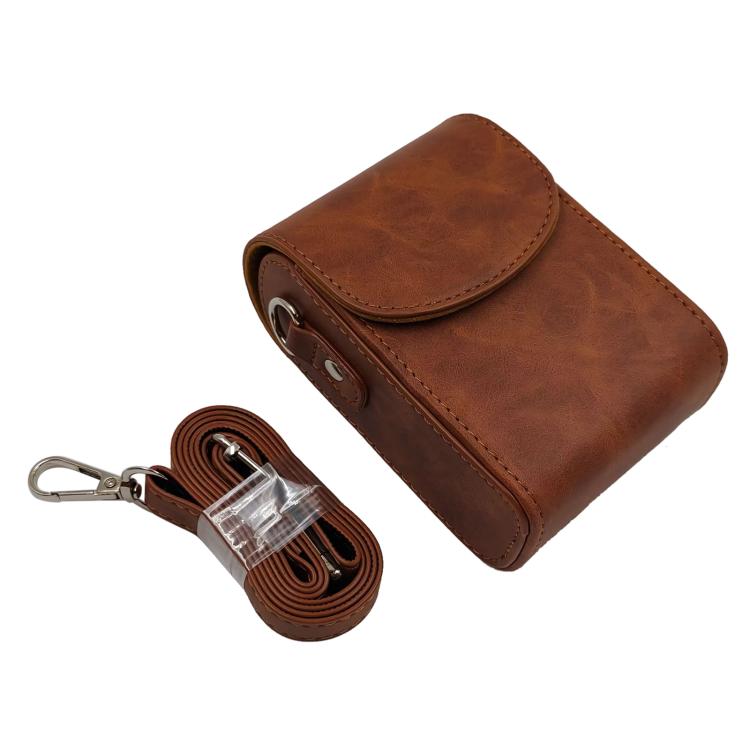 Full Body Retro Vegan Leather Camera Case Bag with Strap, For Canon PowerShot G7 X Mark II / G9 X III
