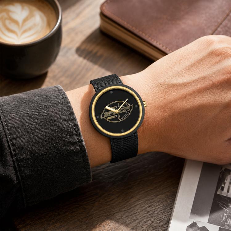 SANDA 3202 Slim Silent 3ATM Waterproof Student Watch with Nylon Strap