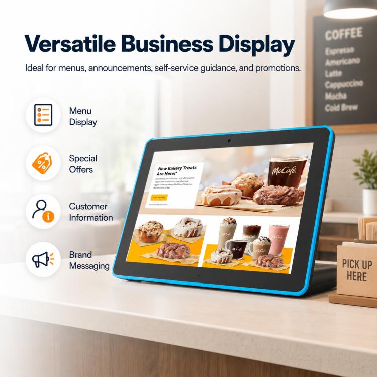 WL1089T 10.1 inch IPS HD Touch Screen Digital Signage, 4GB+64GB, Android 14 RK3576S Quad Core, US Plug, EU Plug, UK Plug