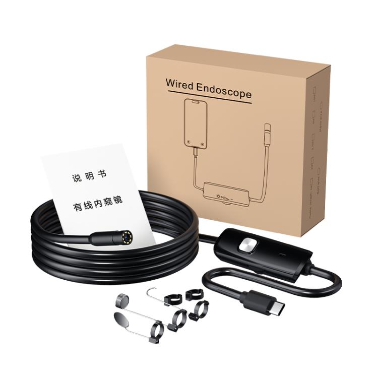 AN112T Type-C IP67 8LEDs 5.5mm Industry Digital Endoscope, 1m Flexible Cable, 2m Flexible Cable, 3.5m Flexible Cable, 5m Flexible Cable, 10m Flexible Cable, 1m Hard Cable, 2m Hard Cable, 3.5m Hard Cable, 5m Hard Cable, 10m Hard Cable