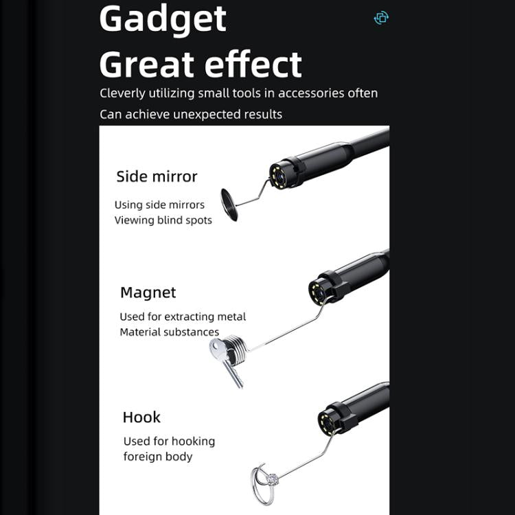 AN112T Type-C and 8 Pin IP67 8LEDs 5.5mm Industry Digital Endoscope, 1m Flexible Cable, 2m Flexible Cable, 3.5m Flexible Cable, 5m Flexible Cable, 10m Flexible Cable, 1m Hard Cable, 2m Hard Cable, 3.5m Hard Cable, 5m Hard Cable, 10m Hard Cable