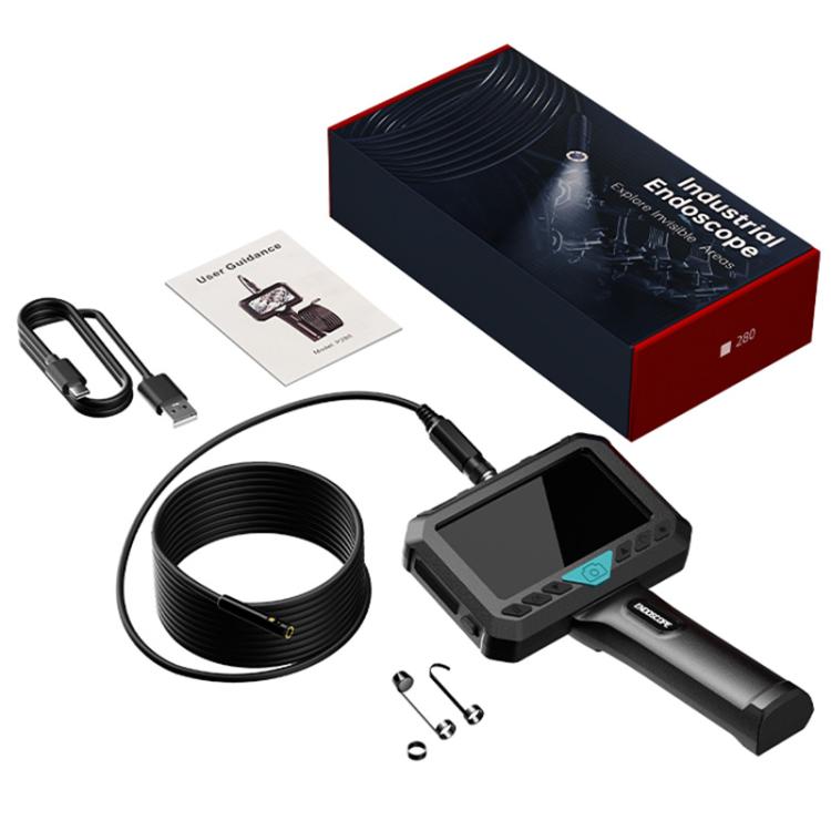 P280 5 inch HD Screen 8mm Industry Digital Endoscope, 2m Hard Cable Single-lens, 5m Hard Cable Single-lens, 10m Hard Cable Single-lens, 2m Hard Cable Dual-lens, 5m Hard Cable Dual-lens, 10m Hard Cable Dual-lens