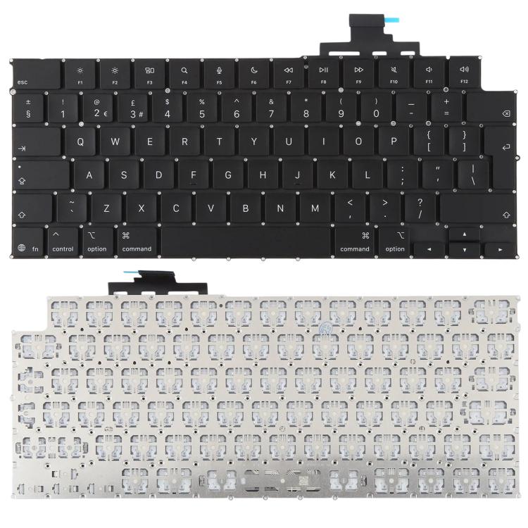 For MacBook A3448 A3449 UK Big Enter Keyboard, German, Spain, Russian, EU Version English