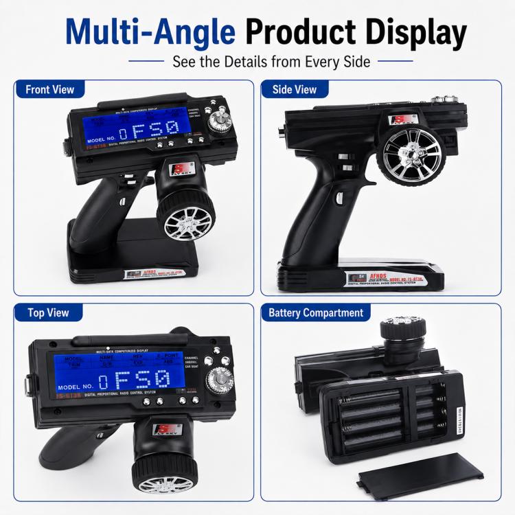 FlySky FS-GT3B 2.4GHz 3 Channels RC Transmitter with Failure Protection, FS-GT3B
