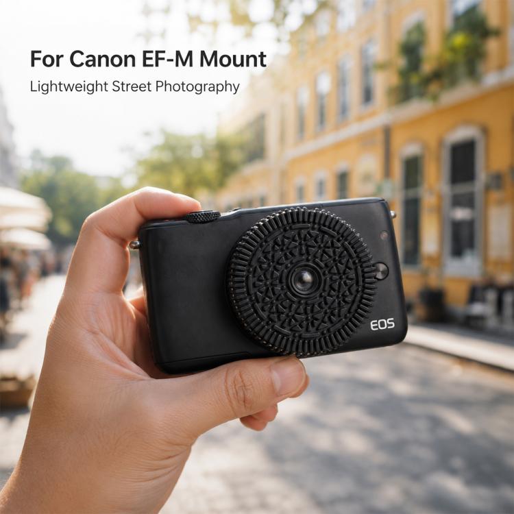 32mm F10 Fixed-Focus Pancake Lens for Canon EF-M Mount Mirrorless Cameras, For Canon EF-M-mount