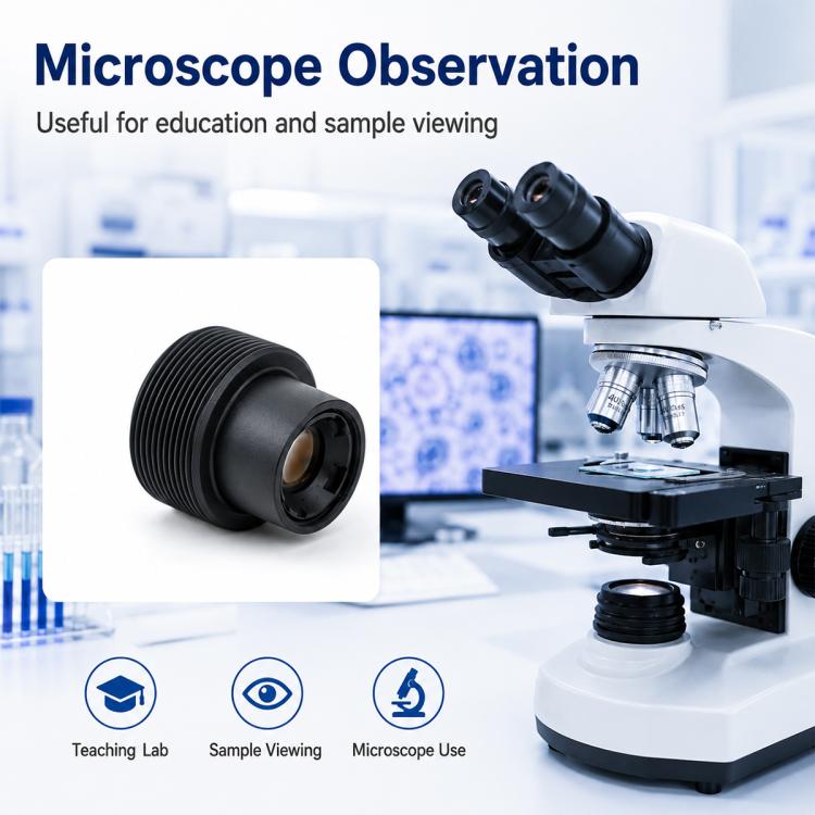 20x High-Definition Skin Analyzer Lens, M8 Interface Distortion-Free Optical Lens, 20x Camera Lens