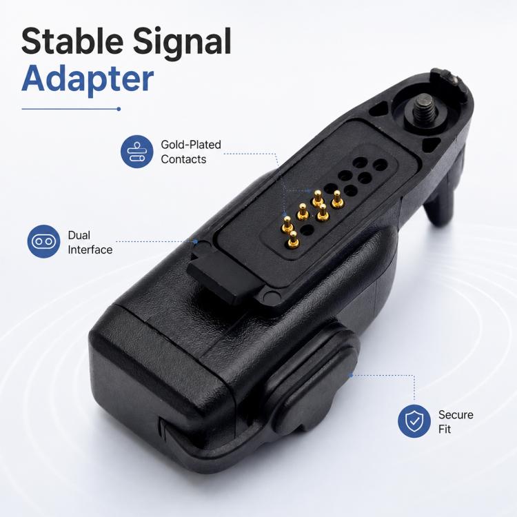 Walkie-Talkie Audio Adapter, For Motorola GP328 Plus / GP338 Plus