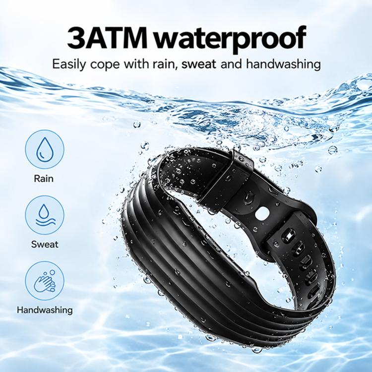 HT51 Screenless Fitness Tracker Band, Support Heart Rate / Sleep Monitoring, Dual Straps