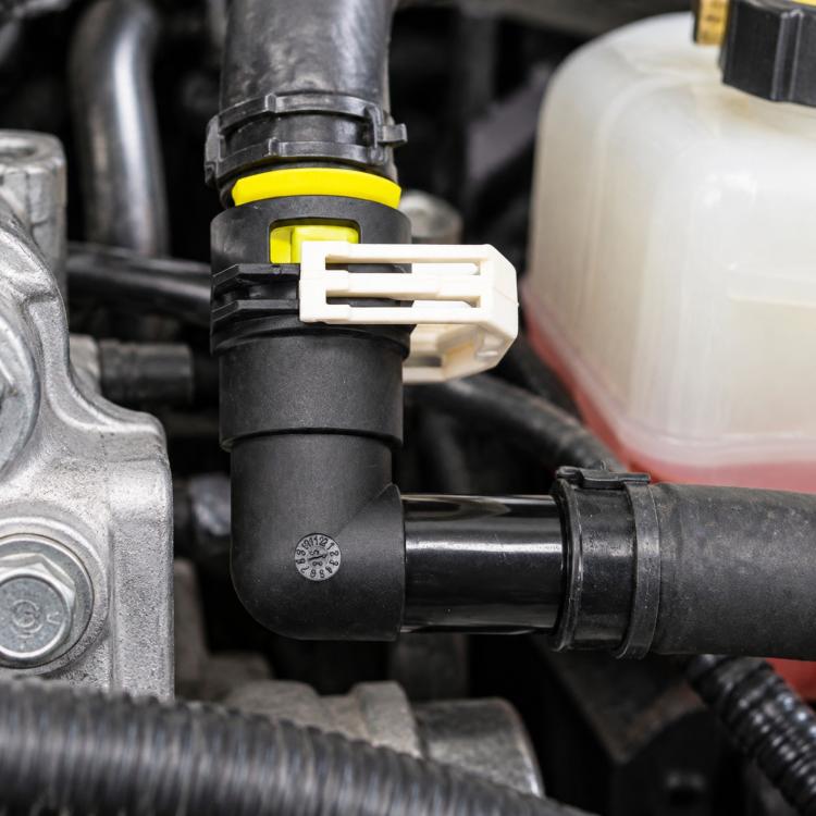 Car Heater Hose Connector for Mazda, D651-61-240 Straight Connector, B37F-61-240 Elbow Connector