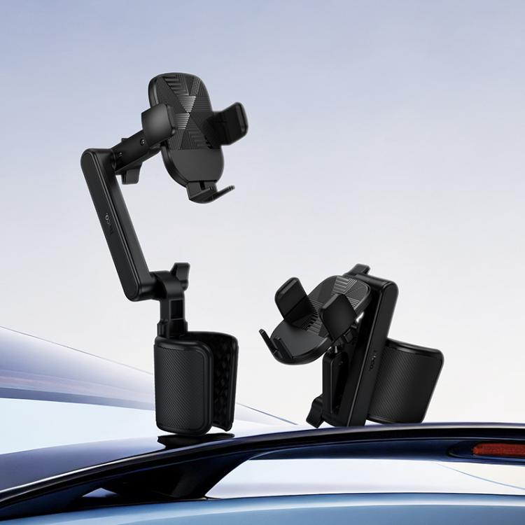 hoco H113 Oak Push-type Magnetic Car Holder with Cup Holder