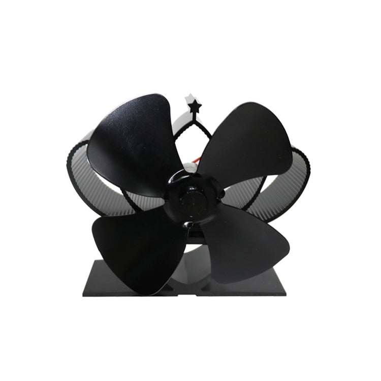 YL201 4-Blade High Temperature Metal Heat Powered Fireplace Stove Fan, YL201 (Bronze), YL201 (Grey), YL201 (Gold), YL201 (Rose Red), YL201 (Silver), YL201 (Black)