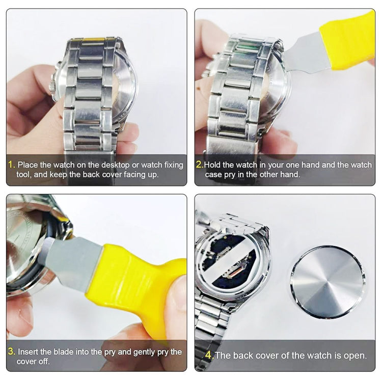 2 in 1 Repair Tool Watch Back Cover Case Opener Knife, 2 in 1