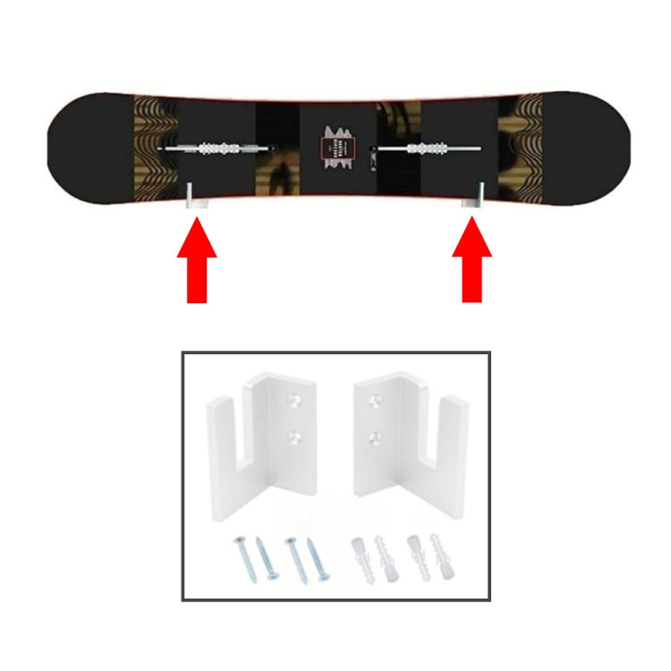 YX002 1 Pair Four-Wheel Skateboard Wall Mount Bracket, YX002