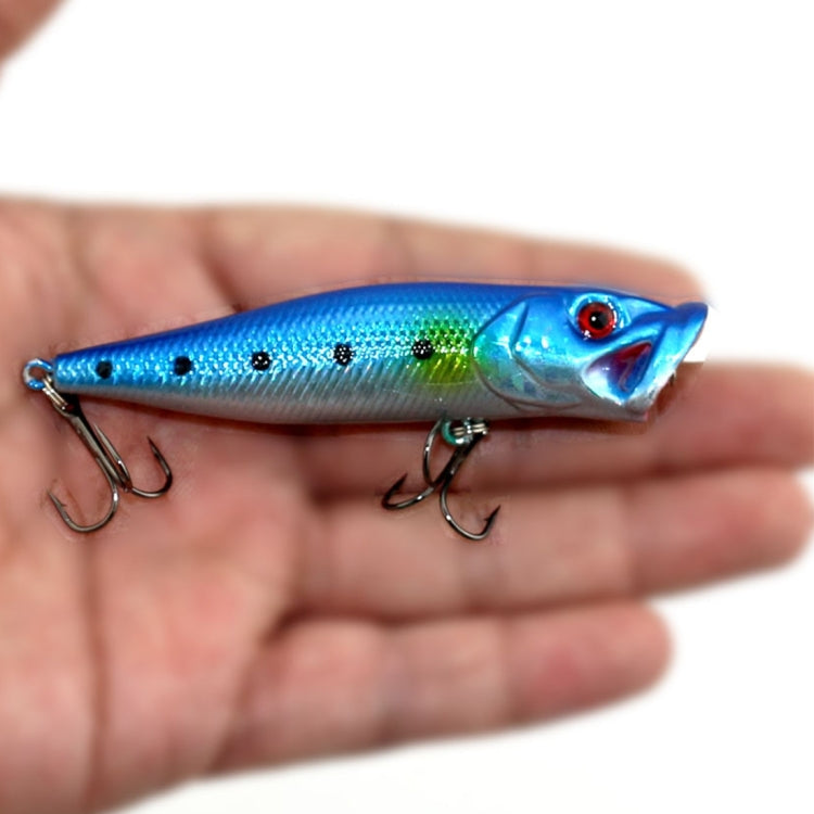 HENGJIA Plastic Artificial Fishing Popper Bionic Lures Environmentally Friendly Fishing Bait with Hooks, Length: 9 cm, Random Color Delivery, Length: 9 cm