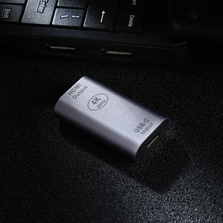 Type-C / USB-C Female to HDMI Female Aluminium Alloy Adapter, Type-C Female to HDMI Female
